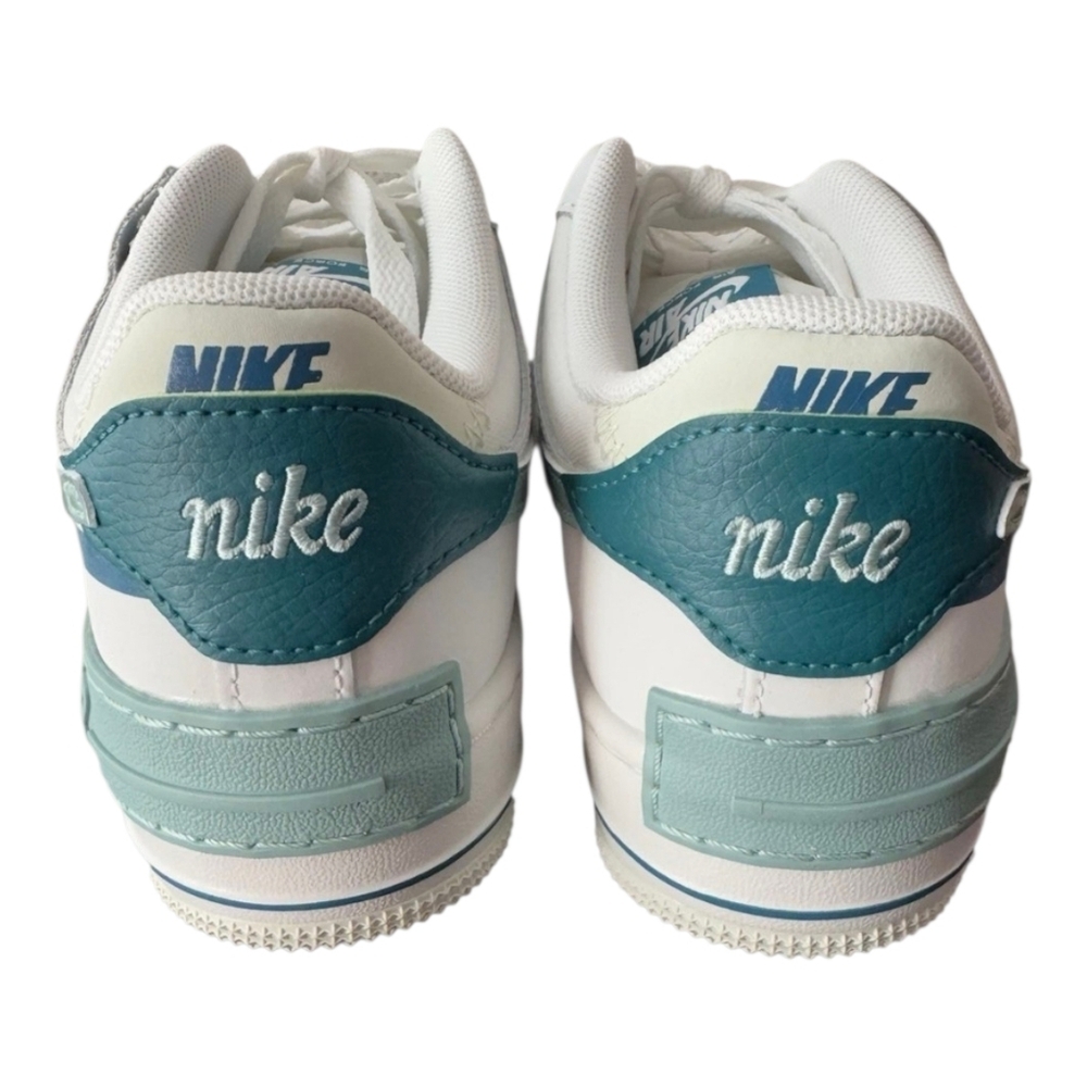 Nike Air Force 1 Shadow ‘White Industrial Blue Teal’ DZ1847-101  Size 6 Kids - Picture 2 of 8